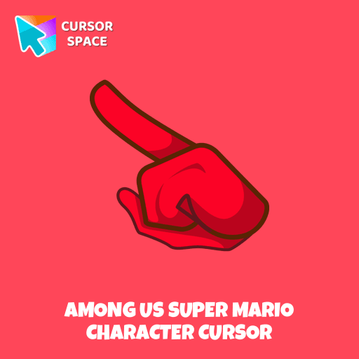 Among Us Super Mario Character cursor arrow cursor