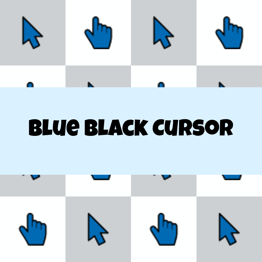 Preview Blue Black Cursor custom cursor pack
